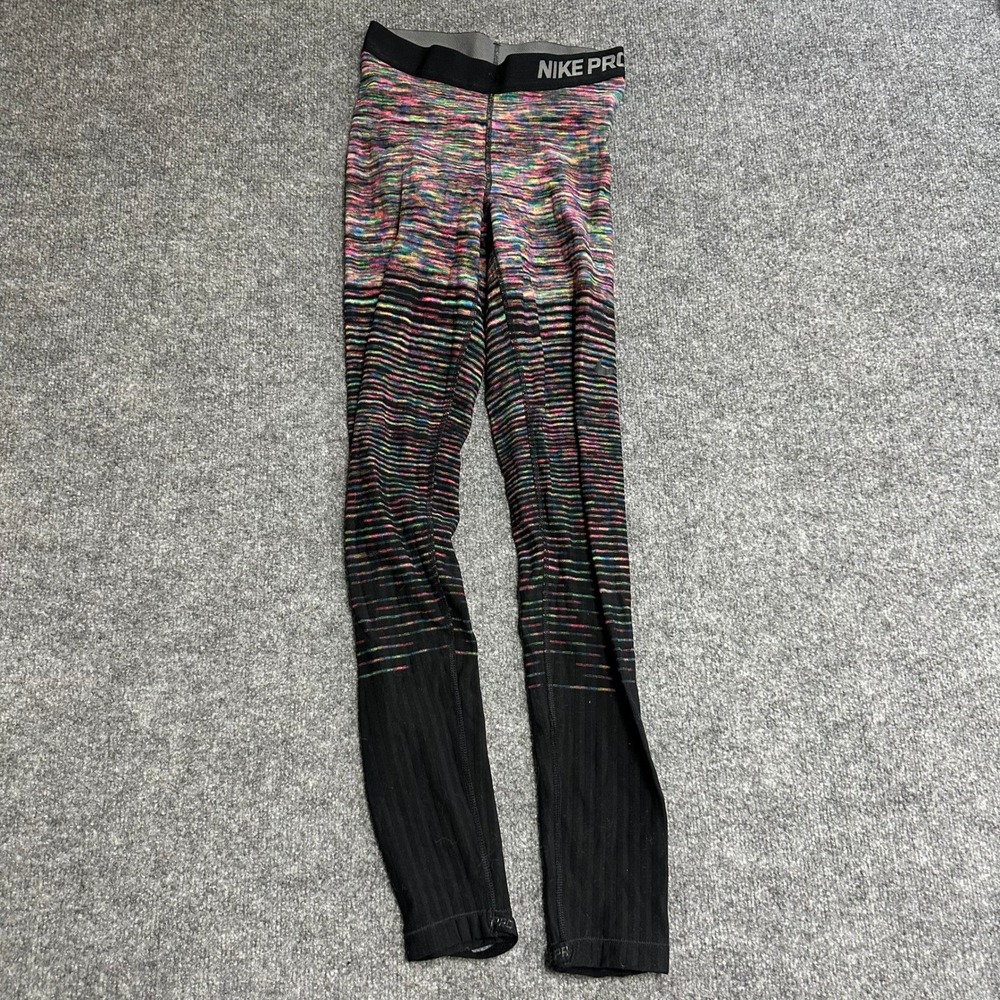 Nike Leggings Womens Size S Multicolor Hyperwarm Space Dye Athletic Compression